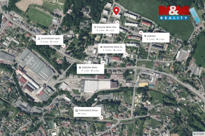 Prodej bytu 1+kk, Liberec - Liberec XXX-Vratislavice nad Nisou, Nad Školou, 34 m2