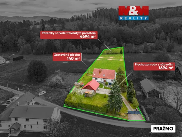 Prodej rodinného domu, Pražmo, 180 m2