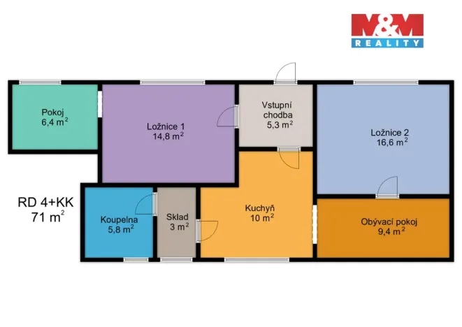 Prodej rodinného domu, Mírov, 71 m2