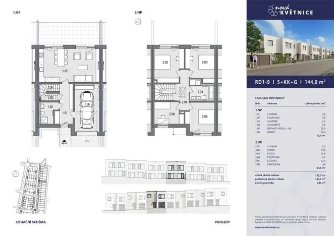 Prodej rodinného domu, Květnice, Kostivalová, 137 m2