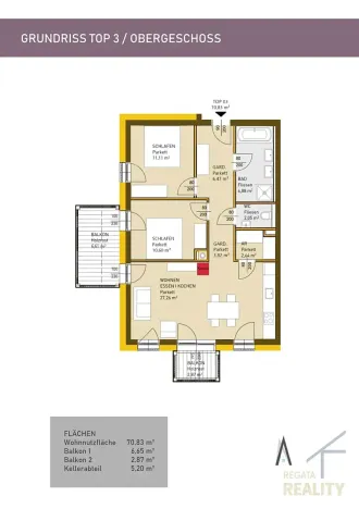 Prodej apartmánu, Bad Mitterndorf, Rakousko, Kulmhofweg, 71 m2