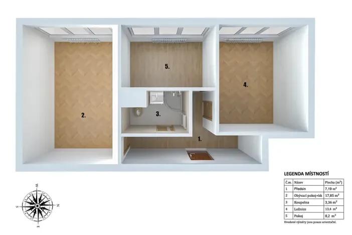Prodej bytu 3+kk, Nymburk, Ivana Olbrachta, 51 m2