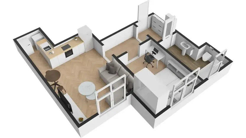 Pronájem bytu 2+kk, Praha - Vršovice, Minská, 45 m2