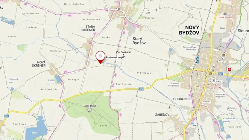 Prodej pozemku, Nový Bydžov, 1833 m2