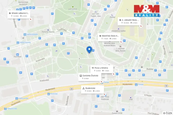 Prodej bytu 3+1, Plzeň - Bolevec, Žlutická, 62 m2