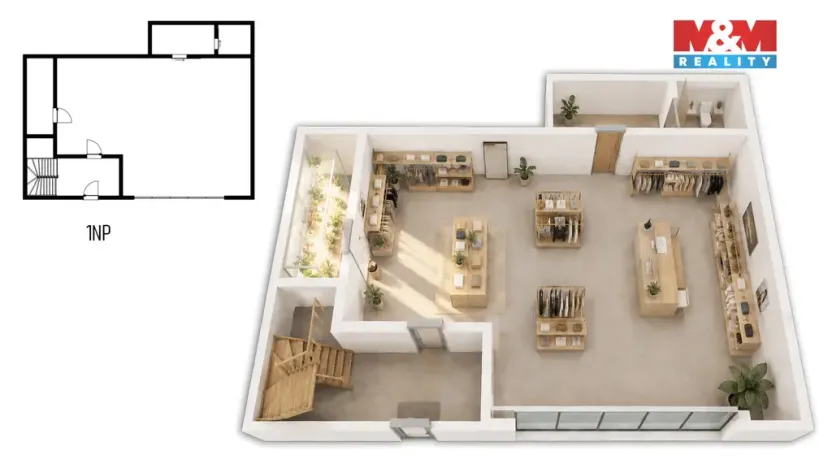 Pronájem obchodního prostoru, Praha - Smíchov, Staropramenná, 48 m2