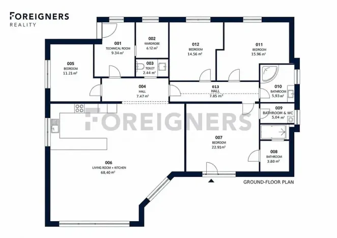 Pronájem rodinného domu, Kunice, Do Horní, 244 m2