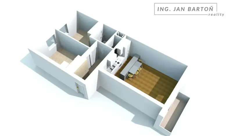 Prodej bytu 3+kk, Jihlava, Za Poštou, 60 m2