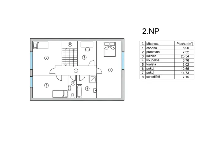 Pronájem rodinného domu, Jilemnice, Pod Vyhlídkou, 1025 m2