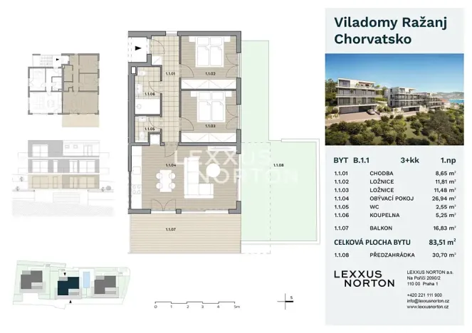 Prodej bytu 3+kk, Ražanj, Chorvatsko, 67 m2