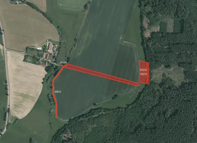 Prodej pole, Krátošice, 6192 m2