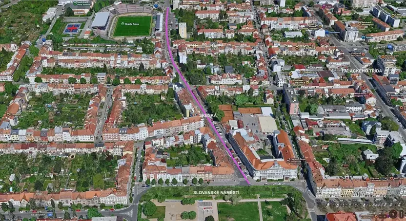 Pronájem obchodního prostoru, Brno, Srbská, 89 m2