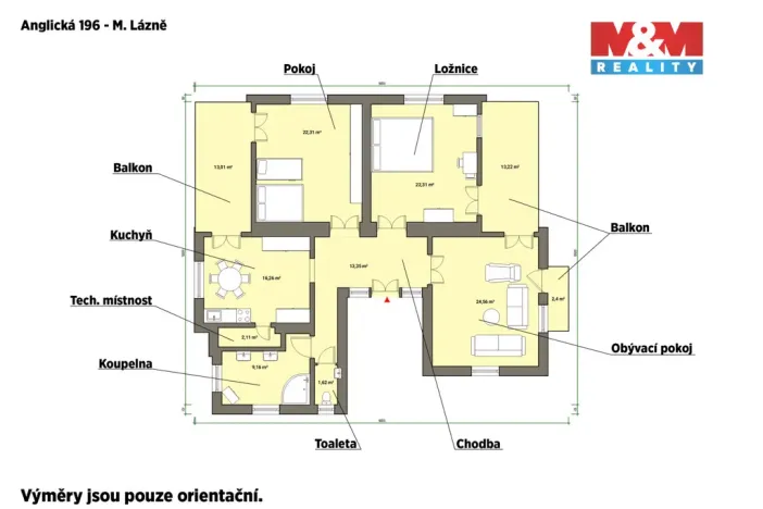 Pronájem bytu 3+1, Mariánské Lázně, Anglická, 115 m2