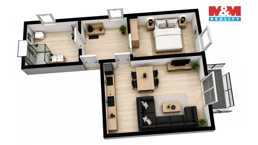 Prodej bytu 2+kk, Golčův Jeníkov, Chotěbořská, 50 m2