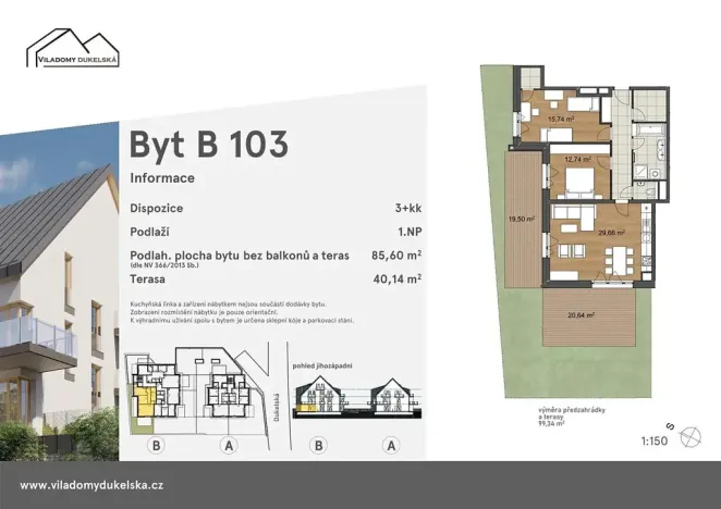 Prodej bytu 3+kk, Liberec, Dukelská, 126 m2