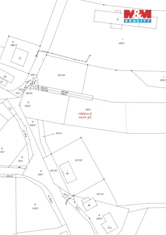 Prodej pozemku pro bydlení, Bácovice, 1600 m2