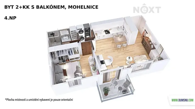 Pronájem bytu 2+kk, Mohelnice, Za Penzionem, 40 m2
