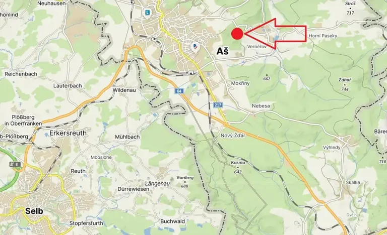 Prodej pozemku pro bydlení, Aš, 13886 m2