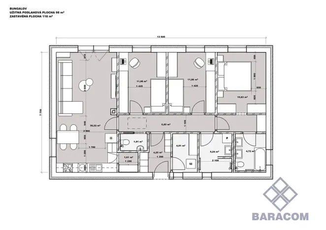 Prodej rodinného domu, Zdětín, 98 m2