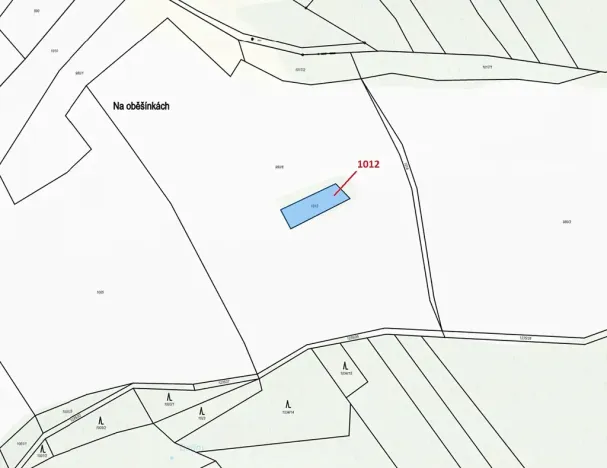 Dražba pozemku, Březí nad Oslavou, 428 m2