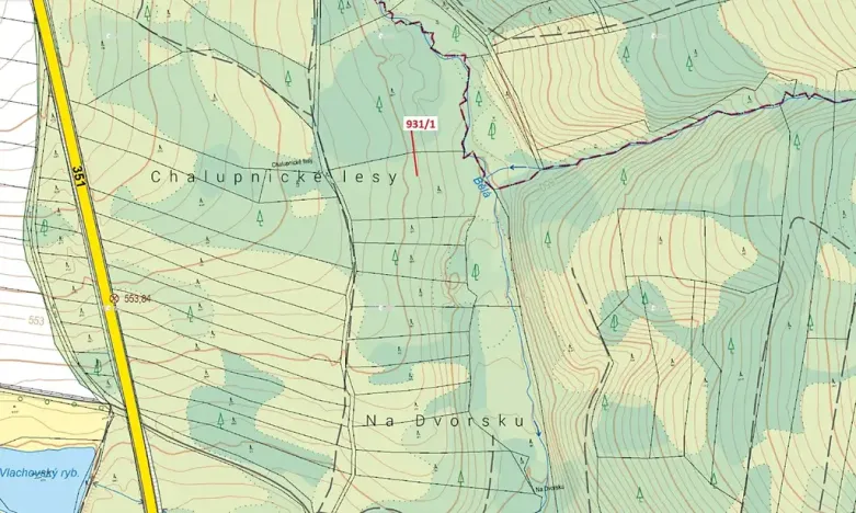 Dražba lesa, Česká Bělá, 10812 m2