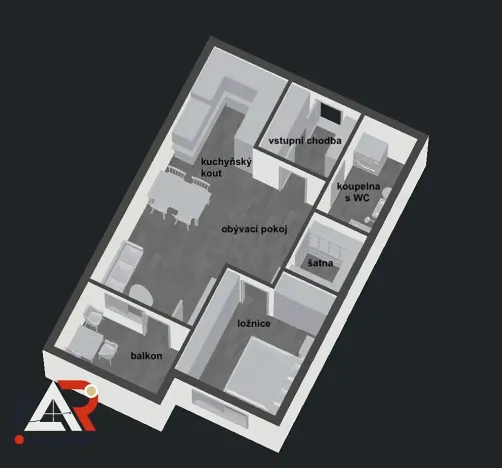 Prodej bytu 2+kk, Brno, Řípská, 67 m2