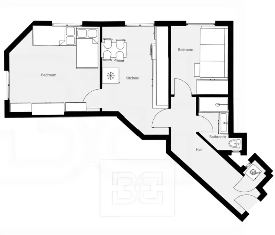 Pronájem bytu 2+1, Praha - Vršovice, Žitomírská, 55 m2