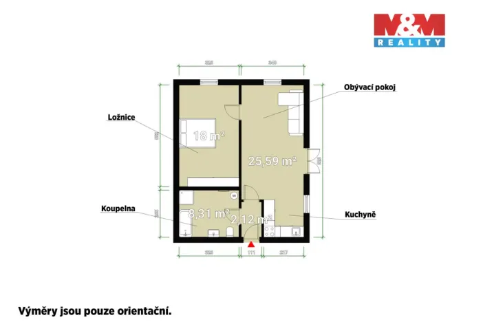 Prodej bytu 2+kk, Sušice - Sušice III, Hájkova, 59 m2