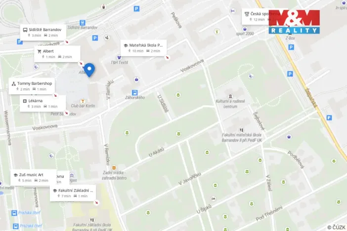 Prodej bytu 2+kk, Praha - Hlubočepy, Trnkovo náměstí, 45 m2