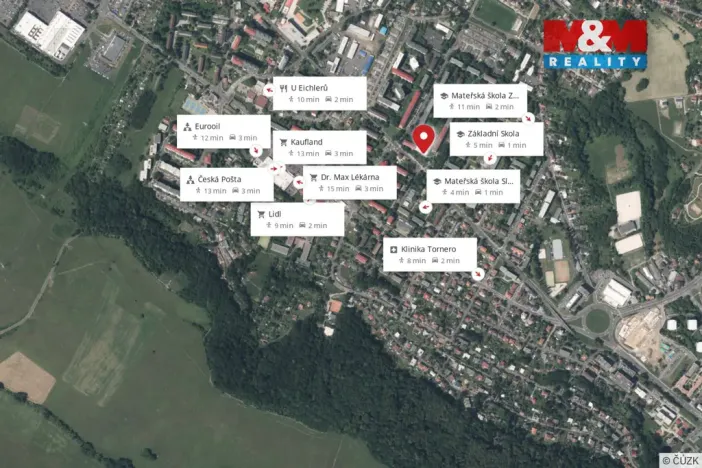 Prodej bytu 2+1, Ústí nad Labem - Bukov, Masarykova, 51 m2