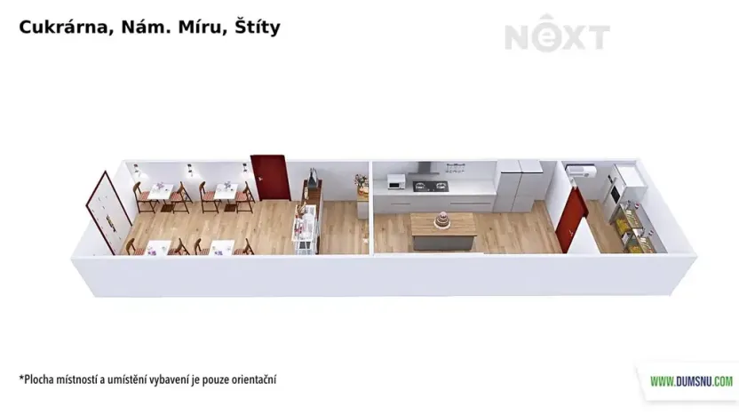 Prodej podílu restaurace, Štíty, nám. Míru, 59 m2