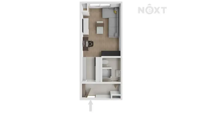 Prodej bytu 1+kk, Veselí nad Moravou, Chaloupky, 29 m2