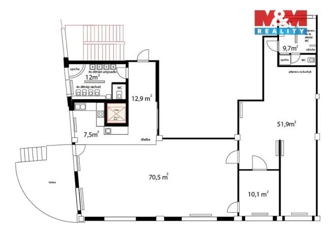 Pronájem komerční nemovitosti, Zdiby - Přemyšlení, U Továrny, 175 m2