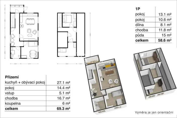 Prodej rodinného domu, Vítězná, 100 m2