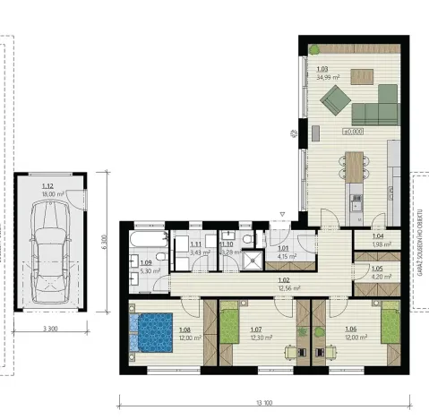 Prodej rodinného domu, Újezd u Brna, 106 m2