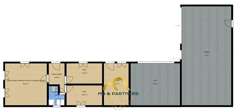 Prodej chalupy, Veliny, 72 m2
