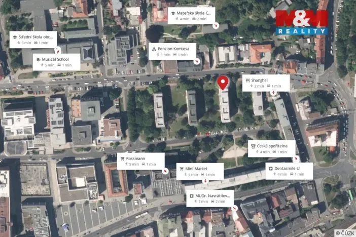 Prodej bytu 3+1, Ústí nad Labem - Ústí nad Labem-centrum, Velká Hradební, 55 m2