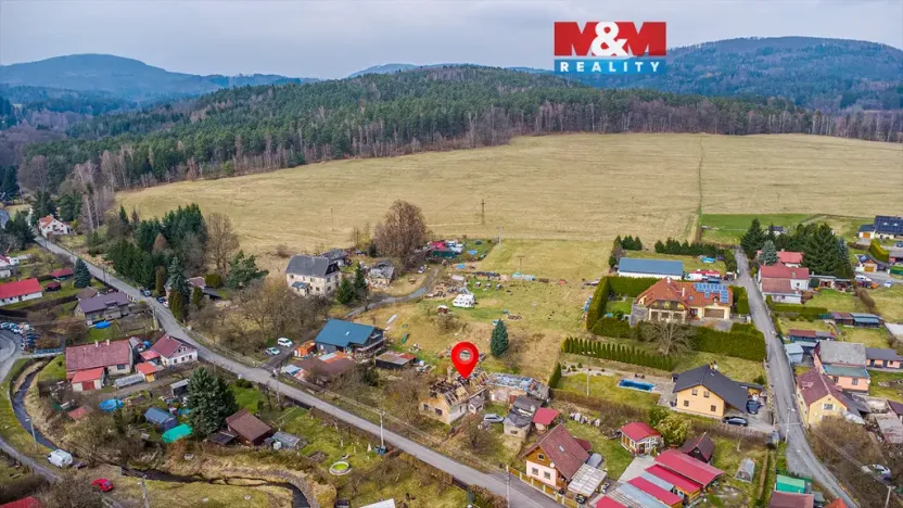 Prodej pozemku pro bydlení, Cvikov, Smetanova, 1225 m2