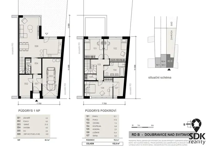 Prodej rodinného domu, Doubravice nad Svitavou, náměstí Svobody, 156 m2