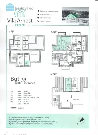 Prodej bytu 2+kk, Žacléř, J. A. Komenského, 53 m2