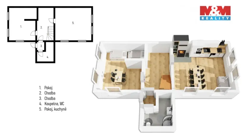 Prodej chaty, Vyšní Lhoty, 140 m2