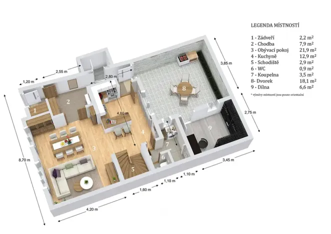 Prodej rodinného domu, Brno, Ruský vrch, 107 m2