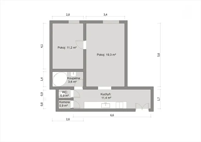 Prodej bytu 2+kk, Praha - Vinohrady, Velehradská, 54 m2