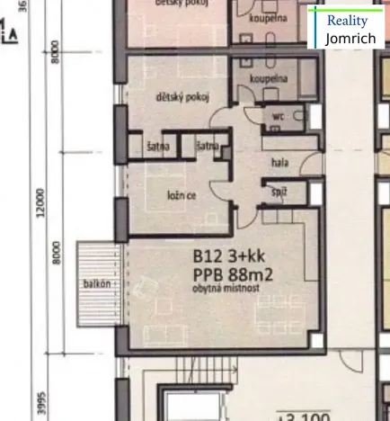 Pronájem bytu 3+kk, Turnov, Žižkova, 88 m2