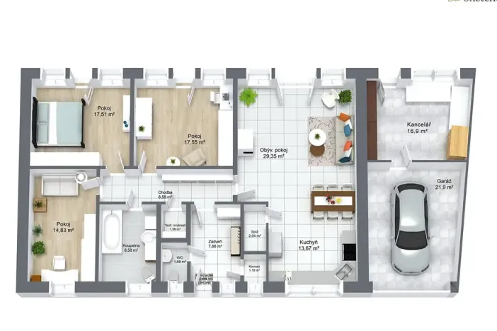 Prodej rodinného domu, Sluhy, 164 m2