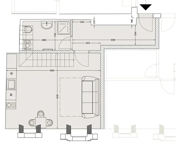 Pronájem atypického bytu, Praha - Staré Město, Kozí, 62 m2