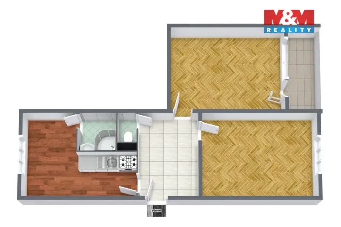 Prodej bytu 2+1, Karlovy Vary - Drahovice, Východní, 58 m2