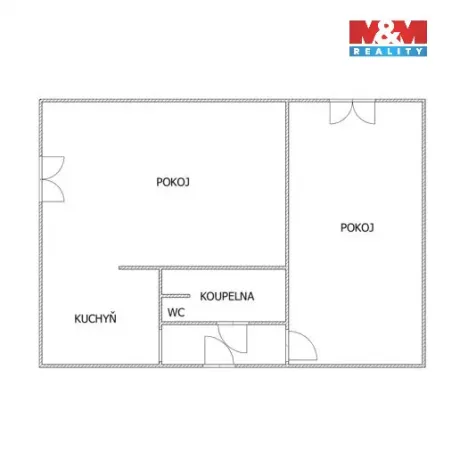 Pronájem bytu 2+kk, Žamberk, Školská, 35 m2