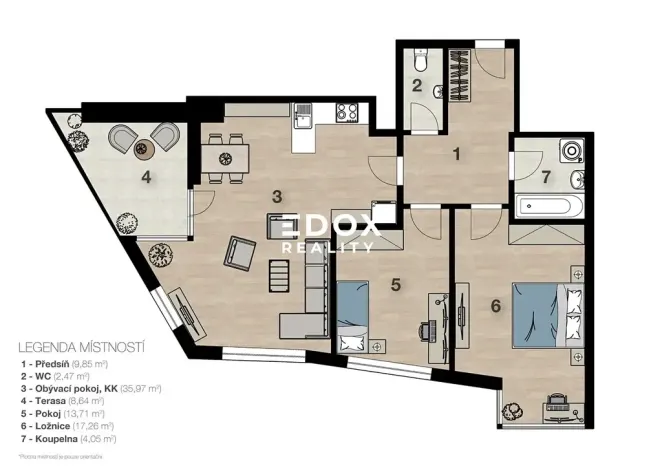Prodej bytu 3+kk, Praha - Krč, Antala Staška, 82 m2