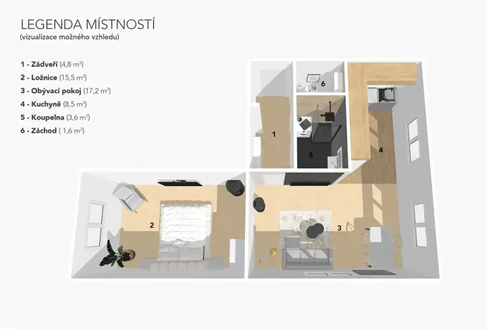 Prodej bytu 2+kk, Petrohrad, 62 m2
